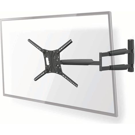Supporto da parete per tv a movimento completo 13 - 86 - peso massimo dello schermo supportato 60 kg inclinabile girevole distanza minima dalla parete 70 mm distanza massima dalla parete
