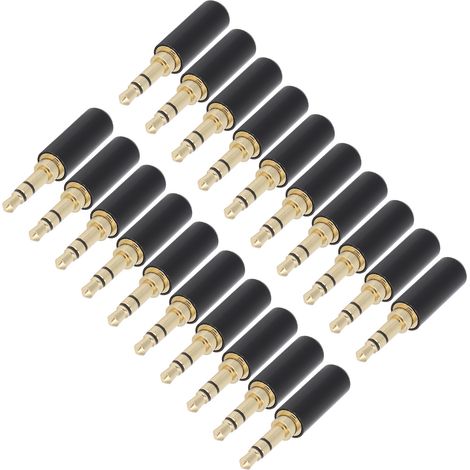 20 pièces connecteur jack audio 3,5 mm stéréo double canal pour réparation de casque et écouteurs