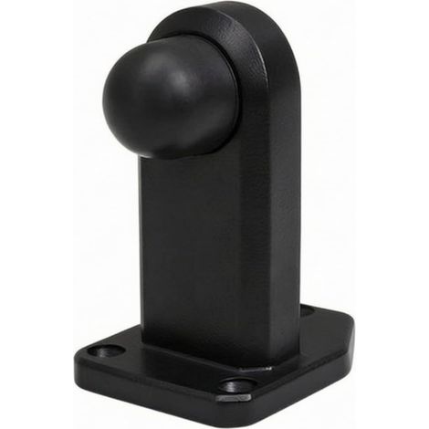 Arrêt de porte - noir - sans perçage - pour maison et bureau (1/5)