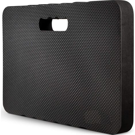 Grand tapis de genou en mousse confortable avec 2 surfaces différentes 43,2 x 27,9 x 3,8 cm, noir (1/5)