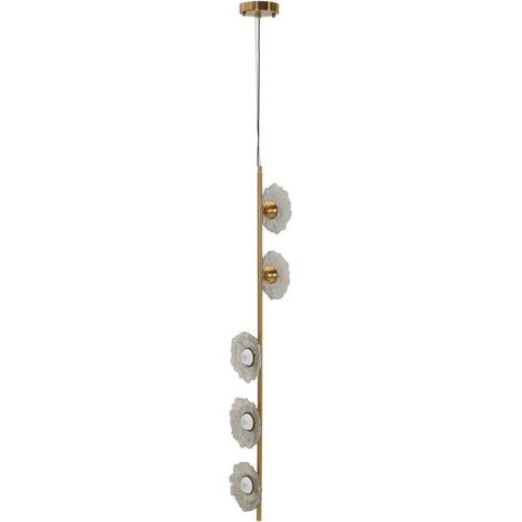 Suspension Verticale Design "Emily" 110cm Or & Gris (1/5)