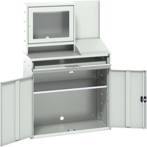 Bott 16928022.16 Verso Computer Cupboard 1050 x 550 x 1650mm Light Grey