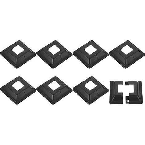 Cache-Poteau 25x25mm/1"x1" en Plastique Style Fendu (1/4)