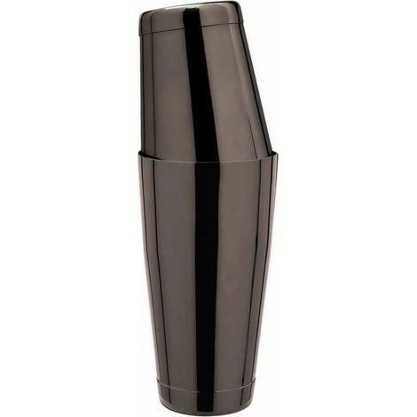 Shaker TIN in TIN en acier inoxydable GMB Gunmetal noir, capacités 28oz/18oz, plaque de base renforcée