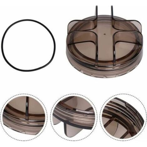 Couvercle de filtre piscine - Transparent pour contrôle Matériau ABS robuste - Entretien pompe filtrante - 3 4 CV (1/4)