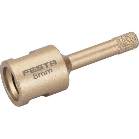 Trépan diamanté 8mm pour meuleuse avec filetage M14 - Usage professionnel