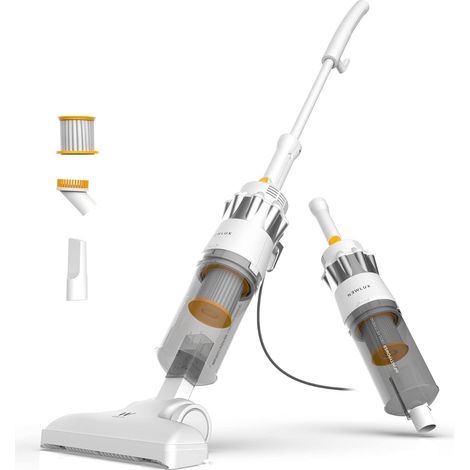 Aspirateur Balai avec câble 2 en 1 V900, Vertical et à Main, 800 W, réservoir 2 L, 16,5 Kpa, Triple Sist. Filtration (F.HEPA) 5 m d'action Efficacité énergétique A (Blanc) (1/5)