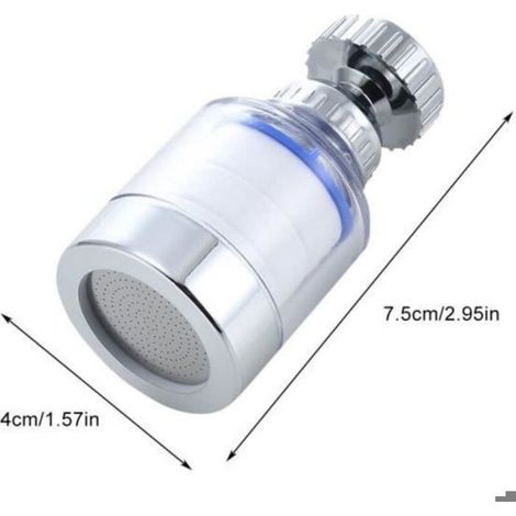 Purificateur d'eau à montage sur robinet - Rotation à 360° - Filtration efficace de l'eau