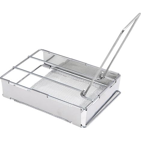 Zusammenklappbarer Edelstahl-Toaster für Outdoor-Camping, tragbarer Toaster