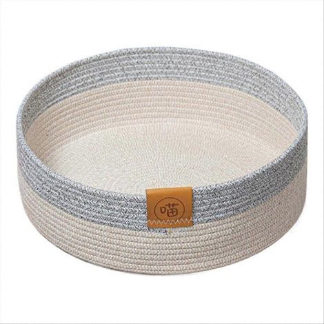 Dogbed Basket animal Cotton Sleep Scratcher Nest chats Scratching carte tapis Cotton Rope animal tapis Basket pour (1/5)