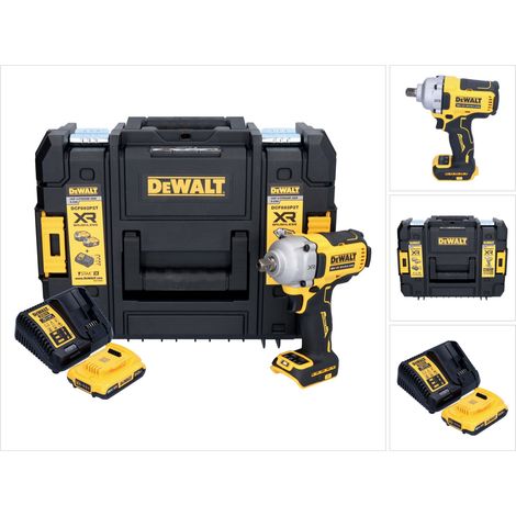 DeWalt DCF 892 D1T Atornillador de impacto a batería 18 V 813 Nm 1/2" sin escobillas + 1 batería de 2,0 Ah + cargador + TSTAK