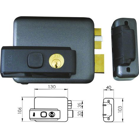 CERRADURA DE PORT�N APLICACI�N EL�CTRICA 53N ISEO