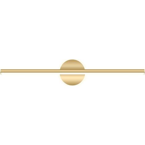 Lampe LED pour miroir de salle de bain, lampe de vanité moderne, lampe de vanité de salle de bain, lampe murale de vanité de baignoire en métal doré, 40 x 13 x 6 cm, lumière blanche 10 W (1/5)