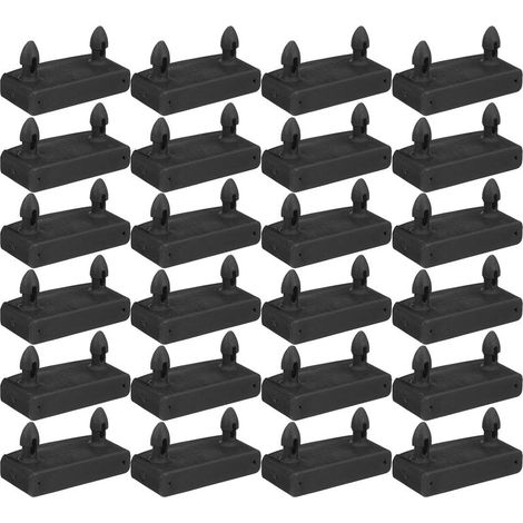 50 Stück schwarze Kunststoff-Lattenroste 55x10 (1/5)