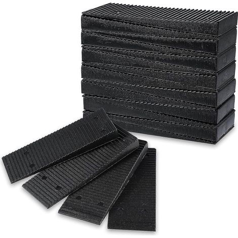 Mabor 16-teiliges Set Unterlegkeile und Ausgleichsscheiben für Möbel, Nivellierfüße für unebene Böden, Kunststoff-Unterlegscheiben zum Nivellieren von Toiletten/Füßen, verstellbare Blöcke, Möbelunterl (1/4)