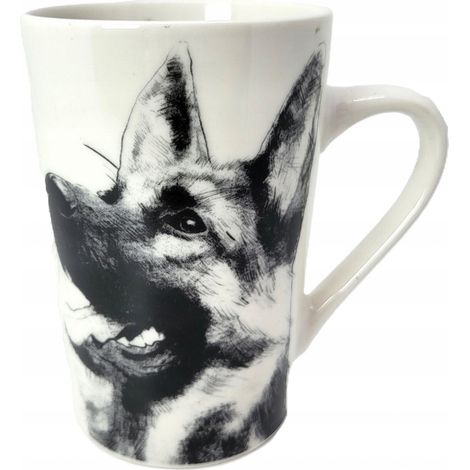 Taza extragrande de pastor alemán de 400 ml de la Reina Isabel. (1/5)