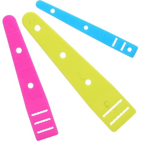 Enfile-aiguilles en plastique coloré plat 3 pièces outil de couture pratique pour vêtements DIY et accessoires de couture (1/5)