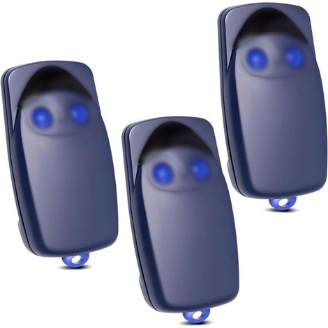 3Pcs 433MHzTelecommande Portail Compatible avec N1ce FLO2, Flo4, FLO1, 687368713,2 Canaux télécommande Porte de Garage (1/5)