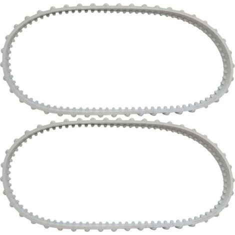 Pair 2er-Pack RCX23002 Aquavac Tiger Shark-Gürtel für Hayward Aquavac Tiger Shark und ShakVac Poolreiniger (Schienenlänge 75 cm) (1/4)
