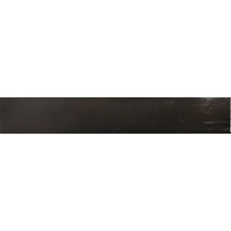 Carrelage mur effet zellige noir 6,5x40 cm MANACOR BLACK (vendu par boite de 1m2) (1/3)