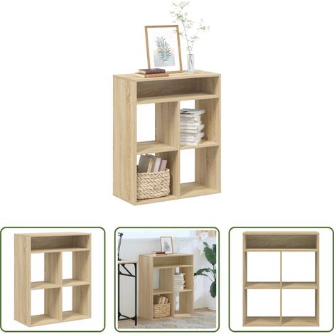 vidaXL Étagère bois - Bibliothèque chêne sonoma 66x31x80 cm bois d'ingénierie (1/5)