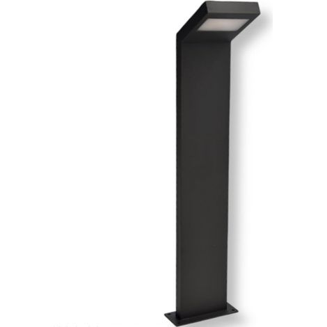 TRADE SHOP - Lampada Applique Led Da Giardino 10w Ip54 Lampione Bollard Da Terra Luce 4000k 954pa-h580 - Grigio (1/5)