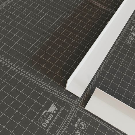 Cornière PVC - Longueur 1 m - Blanc - 2 x 2 cm (1/4)