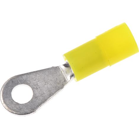 Cosses à œillet RS PRO, Isolé, Jaune, 0.5mm², M2, 5mm