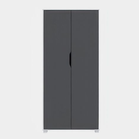 Mobile Multiuso Ardesia 78 x 36 x h 170 cm a 2 Ante con Piedi in Plastica