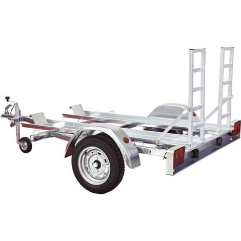 Remolque para quads galvanizado con rampas