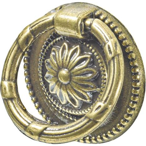 Hettich Möbelknopf Zinkdruckguss gold Ø 37,0 mm - 1 Stück Filzgleiter & Möbelgriffe