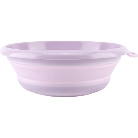 Bac à Laver Plastique Pliable - Bac de Lavage Portable avec Trou de Suspension - Anti-dérapant - Pour Visage Fruits Légumes Intérieur Extérieur - 1 Pièce