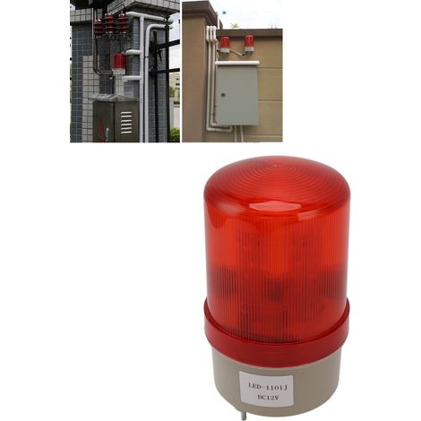 Avertisseur sonore et visuel rotatif 12 V CC, accessoires pour clôture électronique, système d'alarme anti-intrusion périmétrique, voyant d'avertissement, alarme sonore et visuelle (1/5)