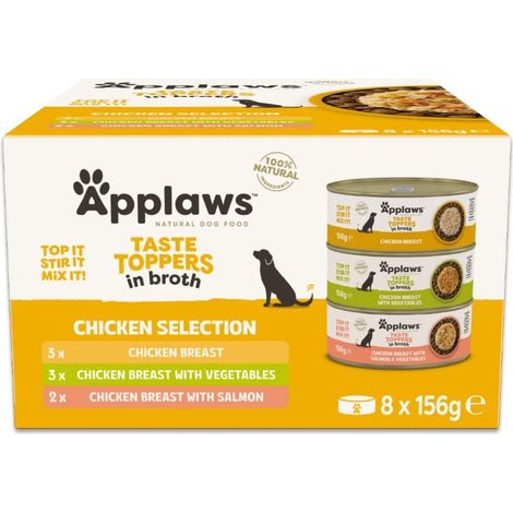 Applaws - Multipack Chicken Broth for Dog - 8x156g