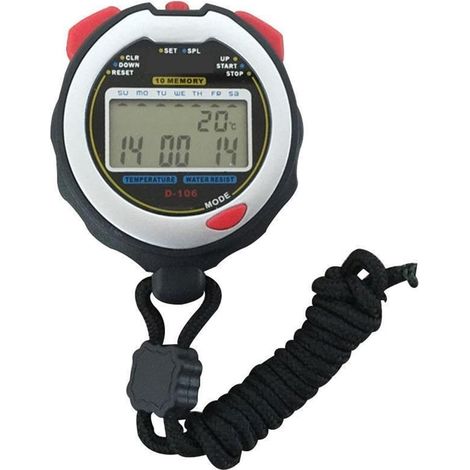 Chronomètre De Course Portable, Compteur De Sport, Alarme, Chronographe D'arbitre, Minuterie Numérique (1/5)