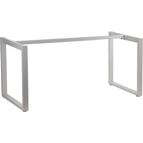 Estructura de escritorio o mesa con patas en forma de "O" NY-131A/70 blanca (1/5)