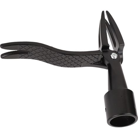 Arrache-mauvaises-herbes debout transportable en alliage d'aluminium 4 griffes anti-glisse avec trou de vis outil désherbant (1/5)
