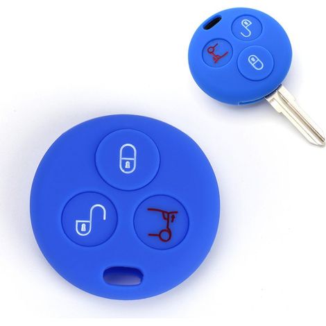 Silikonhülle für Smart-Key-Fernbedienung – Stoßfest und rutschfest – Kompatibel mit Smart 450 und Fortwo Coupé 450 – 1 Stück (1/5)