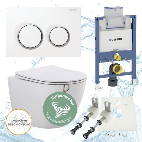 Geberit Duofix 82 cm Riva WC spürlandlos R(h)einwirbel Spülung Komplettset (1/5)