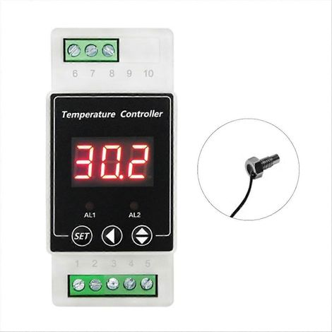 Thermostat à LED pour rail DIN, relais bidirectionnel AC220V, contrôleur B (1/5)
