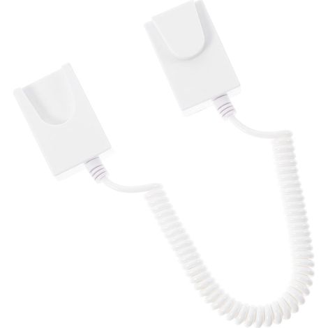 Sangle de Télécommande Pratique en Plastique Blanc, Crochet Adhésif sans Perçage, Câble de Sécurité Anti-Perte pour Télécommande et Tablette à Usage Domestique ou Hôtelier (1/5)