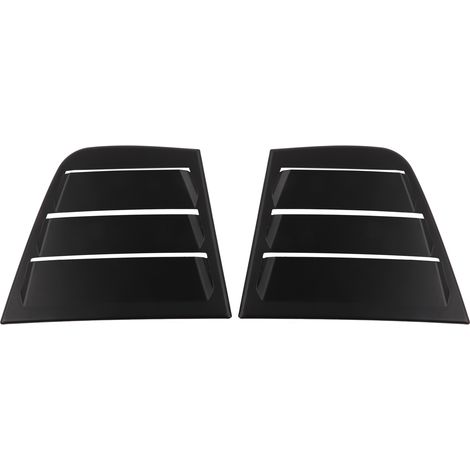 2x Déflecteur de Vitre Latérale ABS Résistant Abrasion Évents Aérateurs Capot pour Dodge Charger 2011-2021 Noir (1/5)