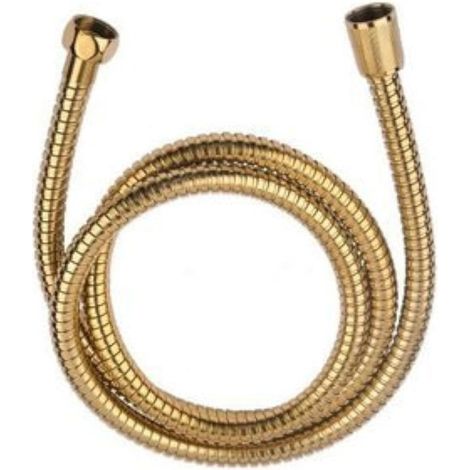 Stainless Steel 1.5M Flexible Shower Hose Replacement for Bathroom Set (PVD-Ti Gold) (1/2)