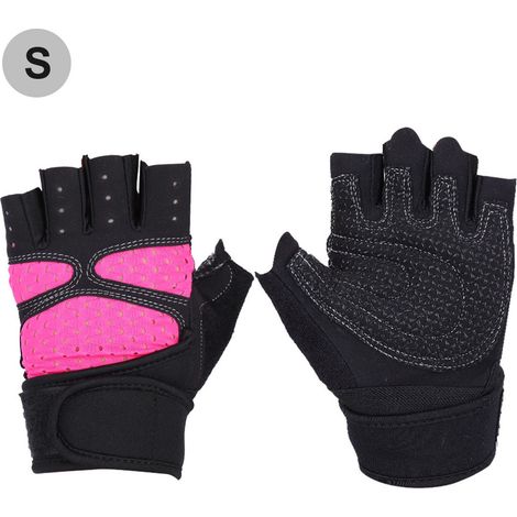 Gants De Musculation - Support Poignet Intégré - Tissu Mesh Respirant Et Anti-Dérapant - Pour Fitness Et Sport - Taille S (1/5)