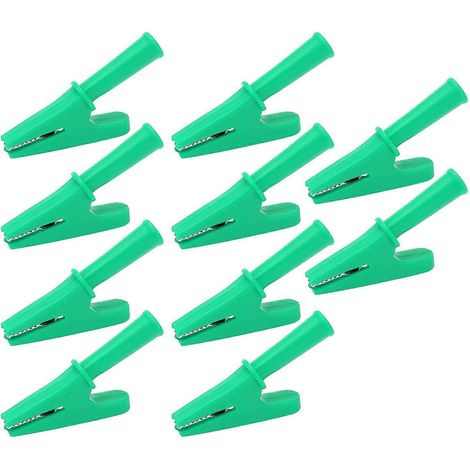 10 pinces de test électriques, courant nominal de 20 A, ouverture de 10 mm, pour appareils électroniques et travaux de soudage (1/4)
