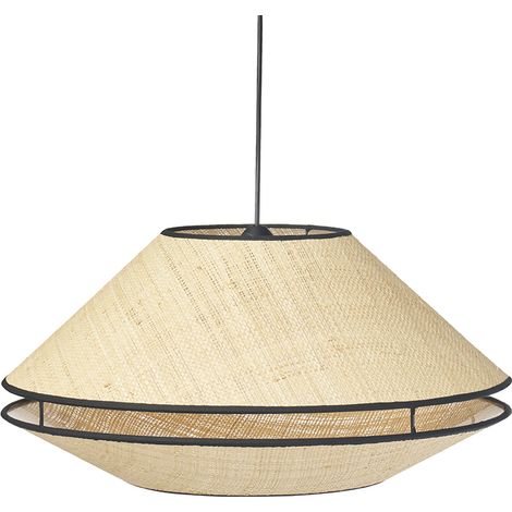 Natürliche Rattan-Hängelampe D50 cm KOYA