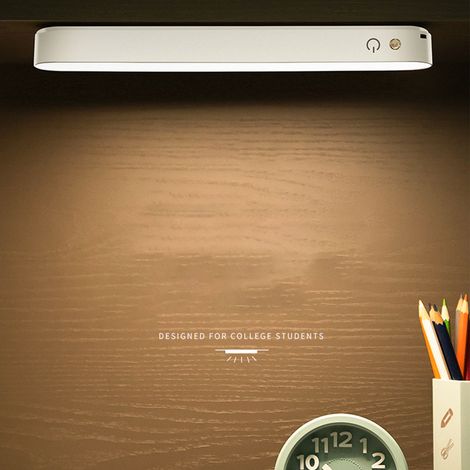 Lampe LED magnétique USB à intensité variable, à brancher sous un meuble, idéale pour les armoires, la lecture, les chambres, les cuisines et les placards. (1/5)