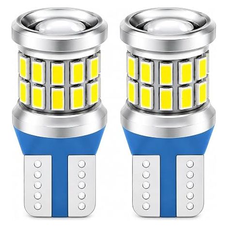 W5W T10 Ampoules LED 12V Blanc 6000K Éclairage à 360° Lot de 2 (1/5)
