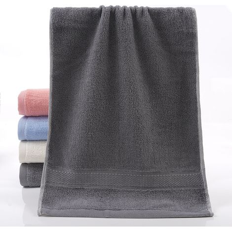 Serviettes en coton de luxe, douces et épaisses, pour le bain et le séchage rapide des mains, lot de 3. (1/4)