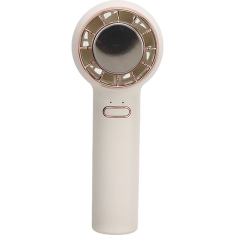 Mini ventilateur portable rechargeable USB avec plaque de refroidissement pour maquillage des cils, idéal pour enfants et femmes (blanc). (1/5)